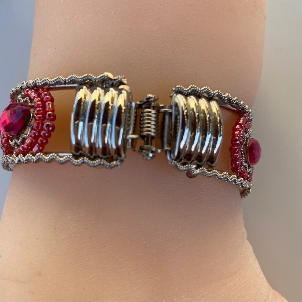 Bangle with Glass Jewels - Picture 5 of 6